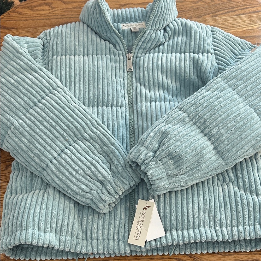 Koolaburra by Ugg Blue Ribbed Puffer Jacket